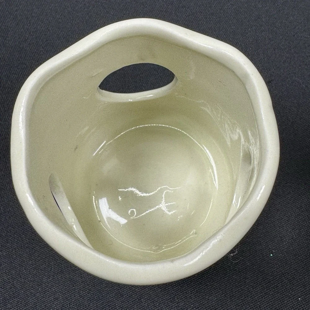 Vintage Country Goose Ceramic Votive Candle and Scent Oil Warmer / 2‎ piece
